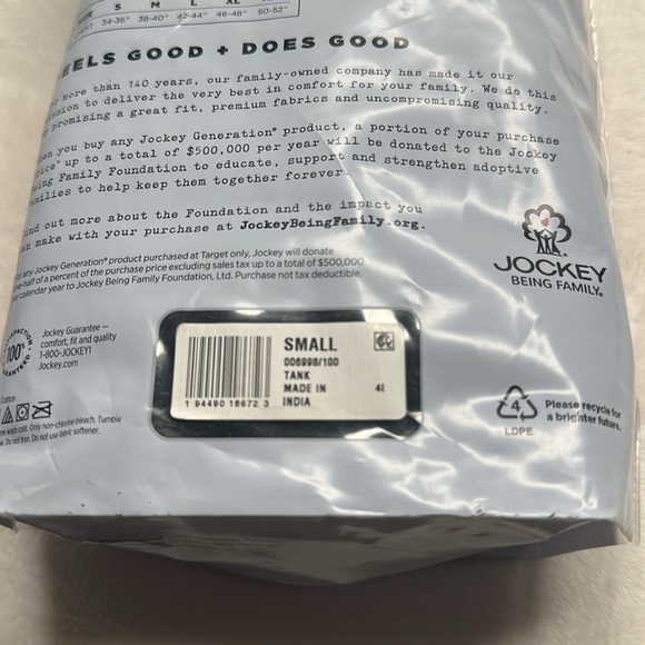 Jockey Generation Men's Tanks  3 Pk  Size Small  Chest 34-36” - Picture 9 of 9